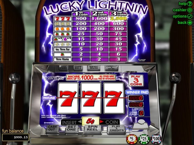 Lucky Lightning				 Pokie